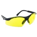 Sas Safety SAFETY GLASS SIDEWINDER YELLOW SA541-0002